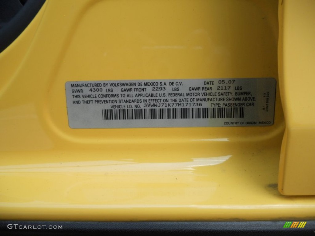 2007 Jetta GLI Fahrenheit Edition Sedan - Fahrenheit Yellow / Anthracite photo #28