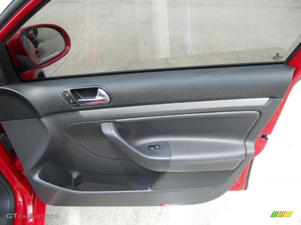 2009 Volkswagen Jetta Wolfsburg Edition Sedan Anthracite Door Panel Photo #50367039