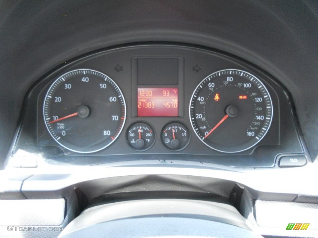 2009 Volkswagen Jetta Wolfsburg Edition Sedan Gauges Photo #50367177