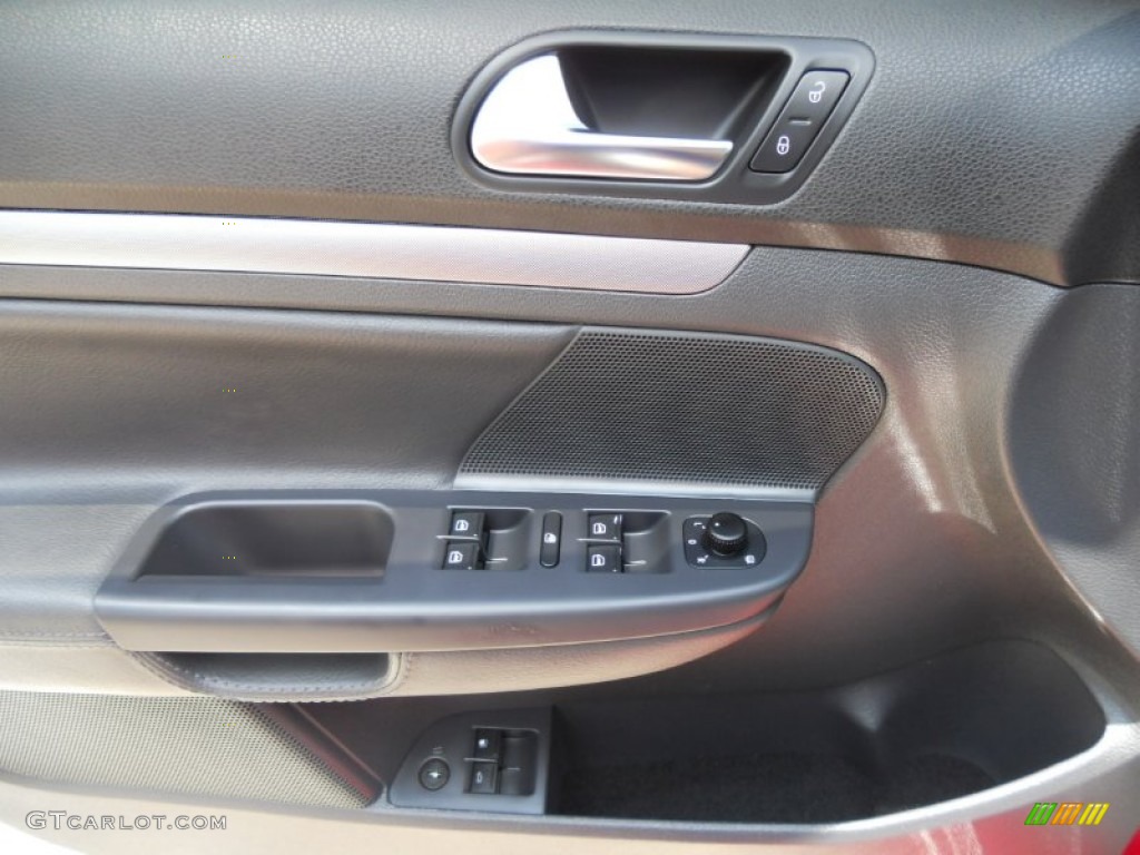 2009 Volkswagen Jetta Wolfsburg Edition Sedan Anthracite Door Panel Photo #50367197