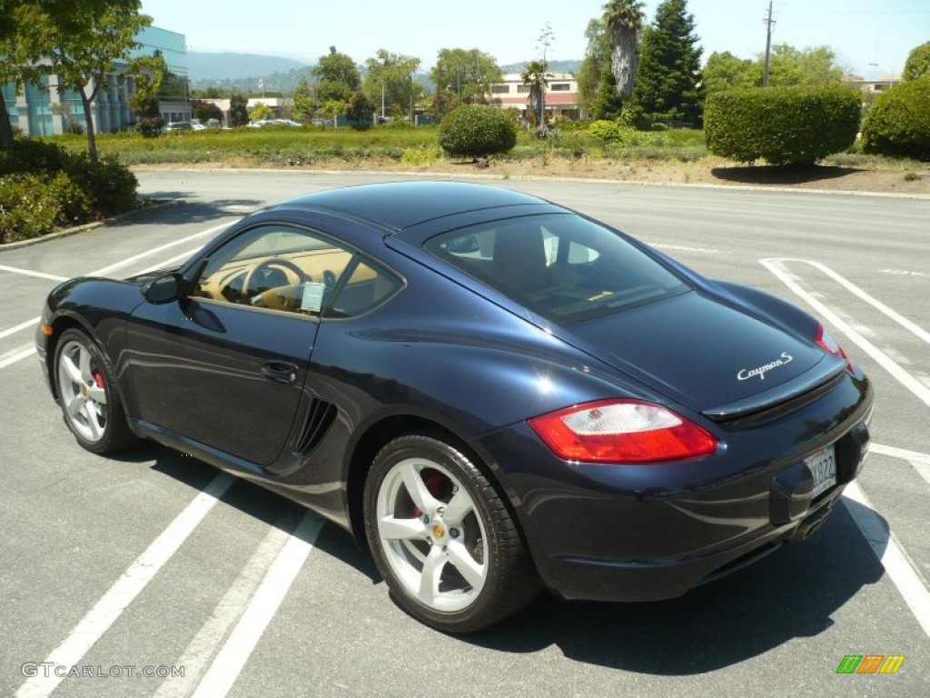 2006 Cayman S - Midnight Blue Metallic / Sand Beige photo #6