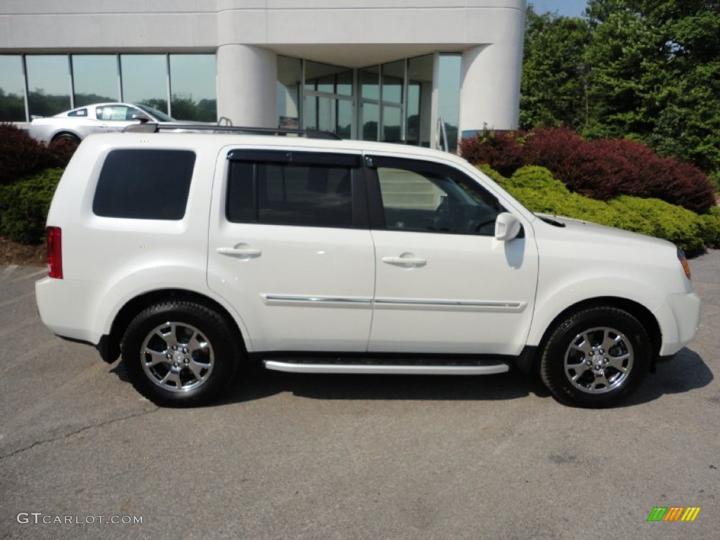 White Diamond Pearl 2011 Honda Pilot Touring 4WD Exterior Photo #50368017