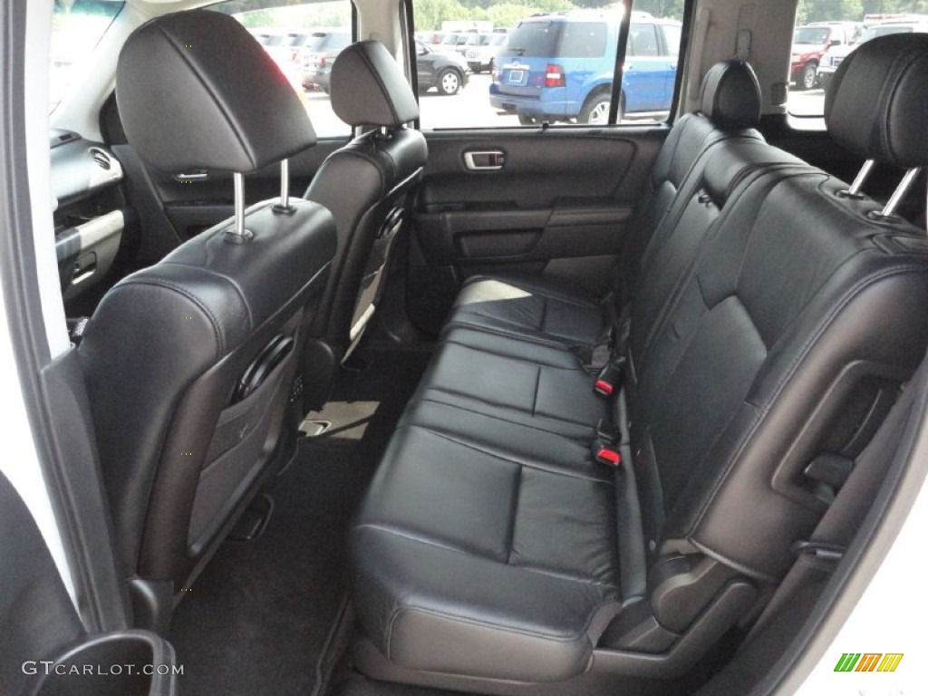 Black Interior 2011 Honda Pilot Touring 4WD Photo #50368179