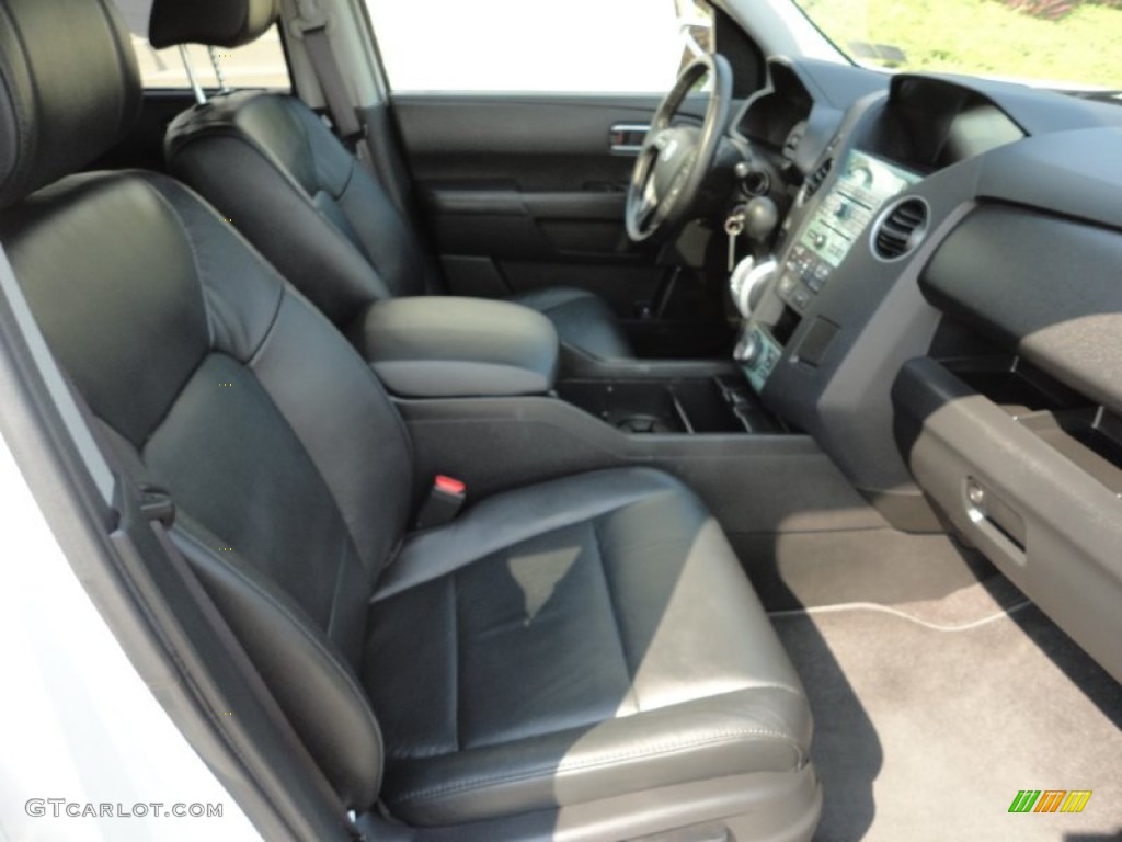Black Interior 2011 Honda Pilot Touring 4WD Photo #50368221