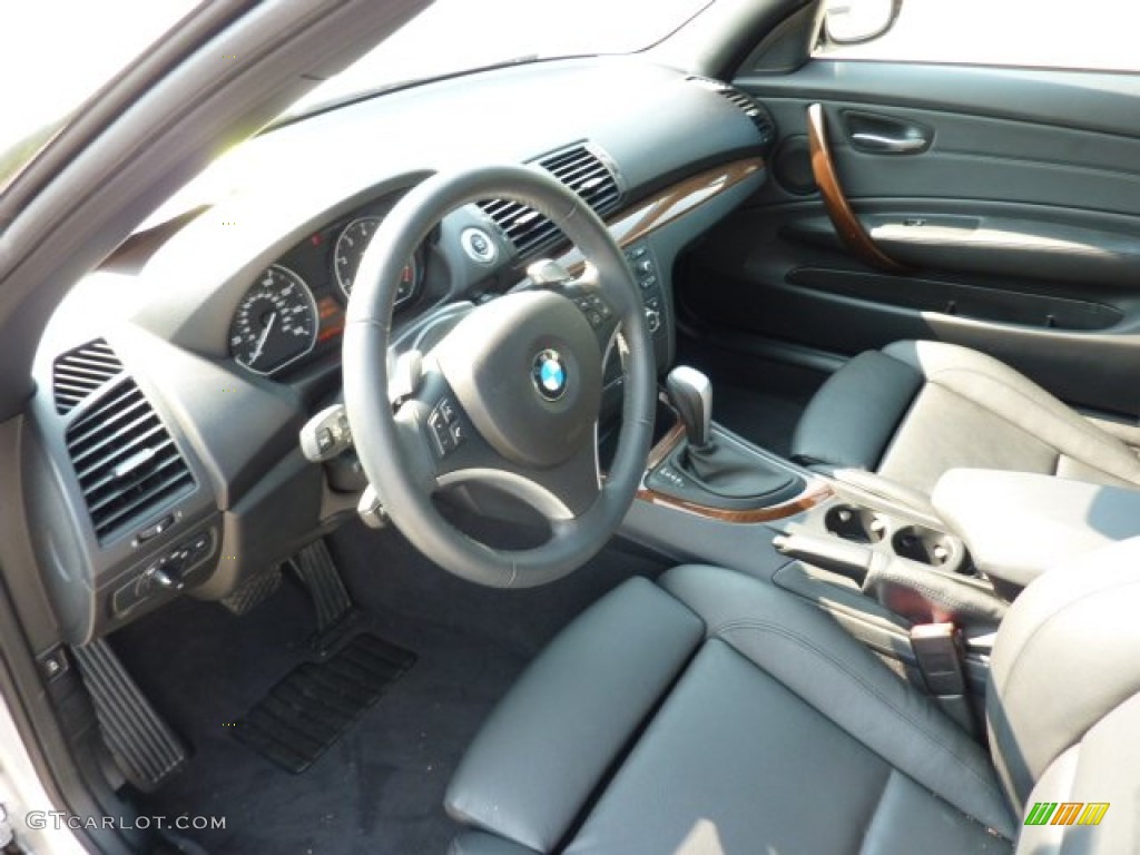 Black Interior 2010 BMW 1 Series 128i Convertible Photo #50369529