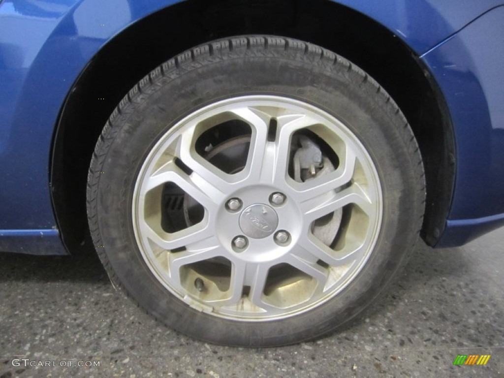 2008 Focus SES Sedan - Vista Blue Metallic / Medium Stone photo #18
