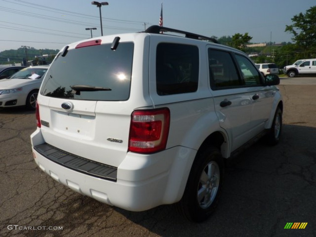 2008 Escape XLT V6 4WD - Oxford White / Camel photo #4
