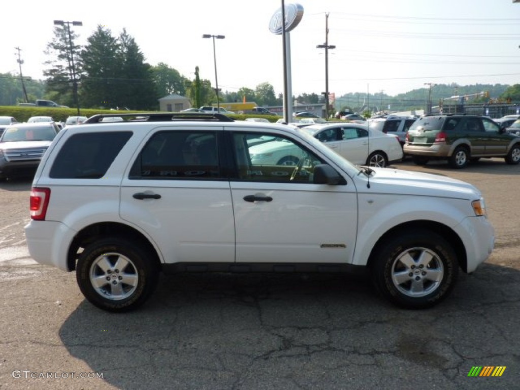 2008 Escape XLT V6 4WD - Oxford White / Camel photo #5