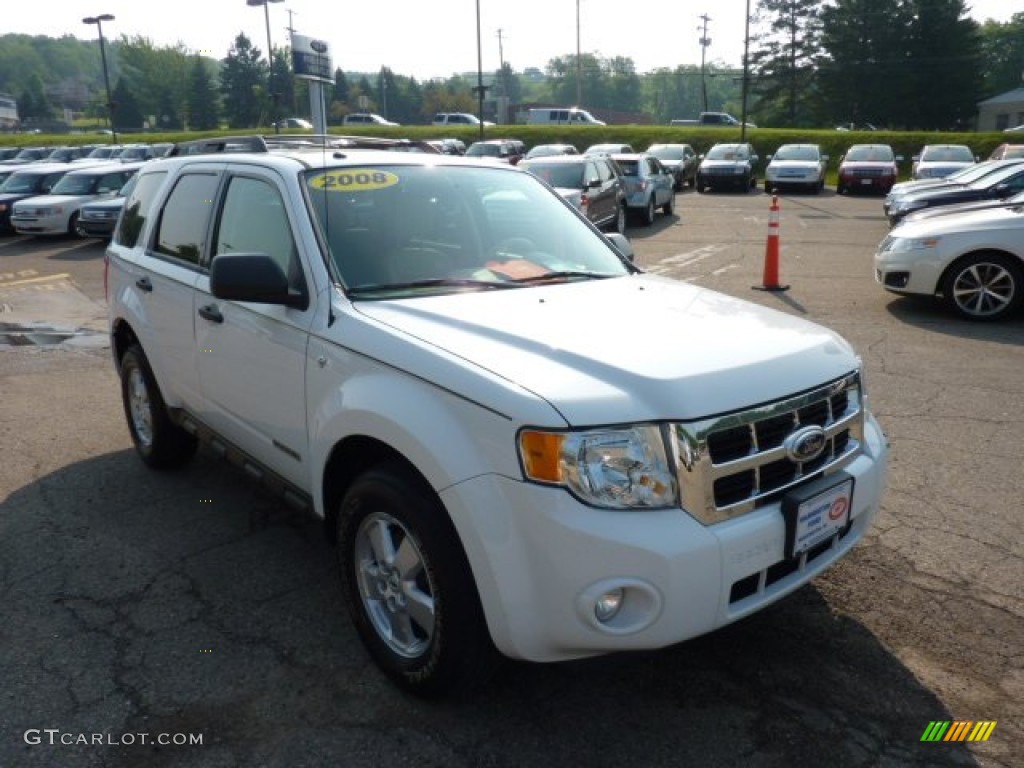 2008 Escape XLT V6 4WD - Oxford White / Camel photo #6