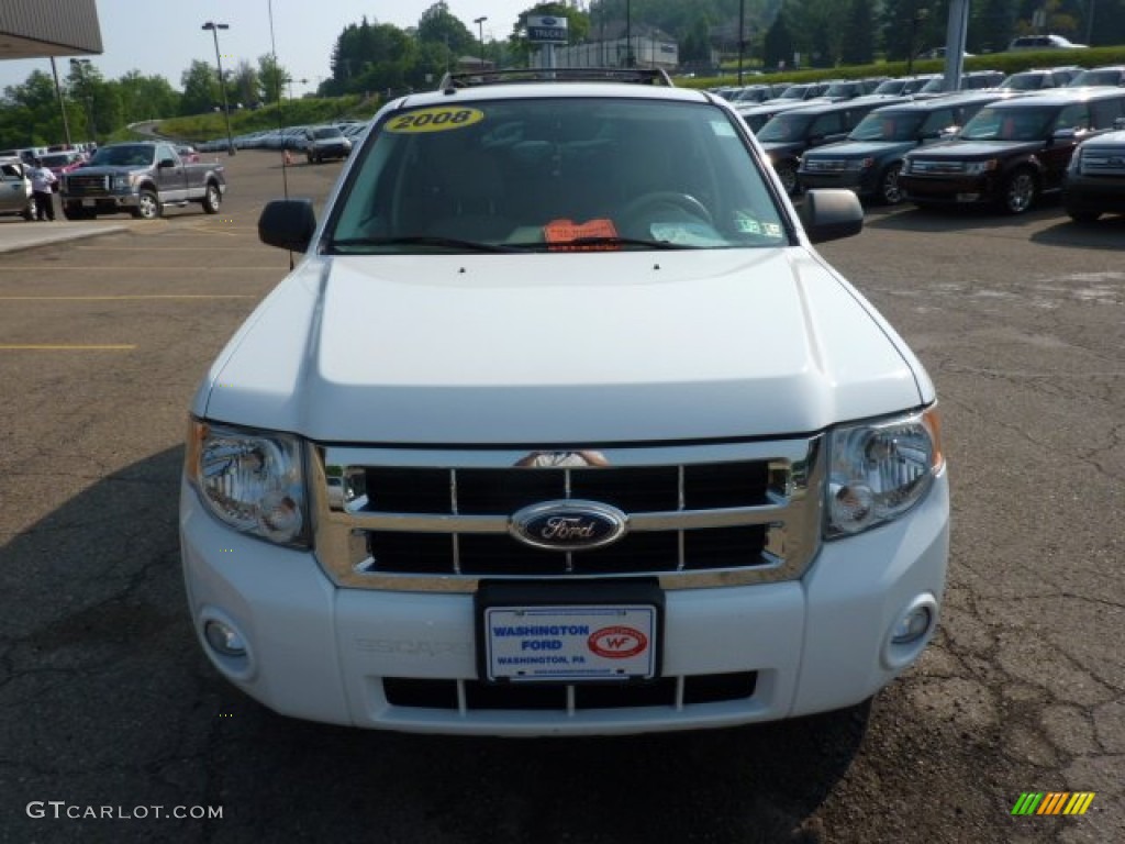 2008 Escape XLT V6 4WD - Oxford White / Camel photo #7