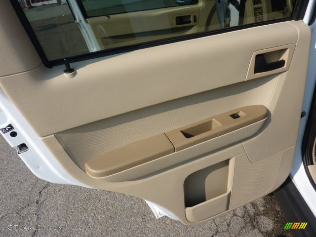 2008 Escape XLT V6 4WD - Oxford White / Camel photo #13