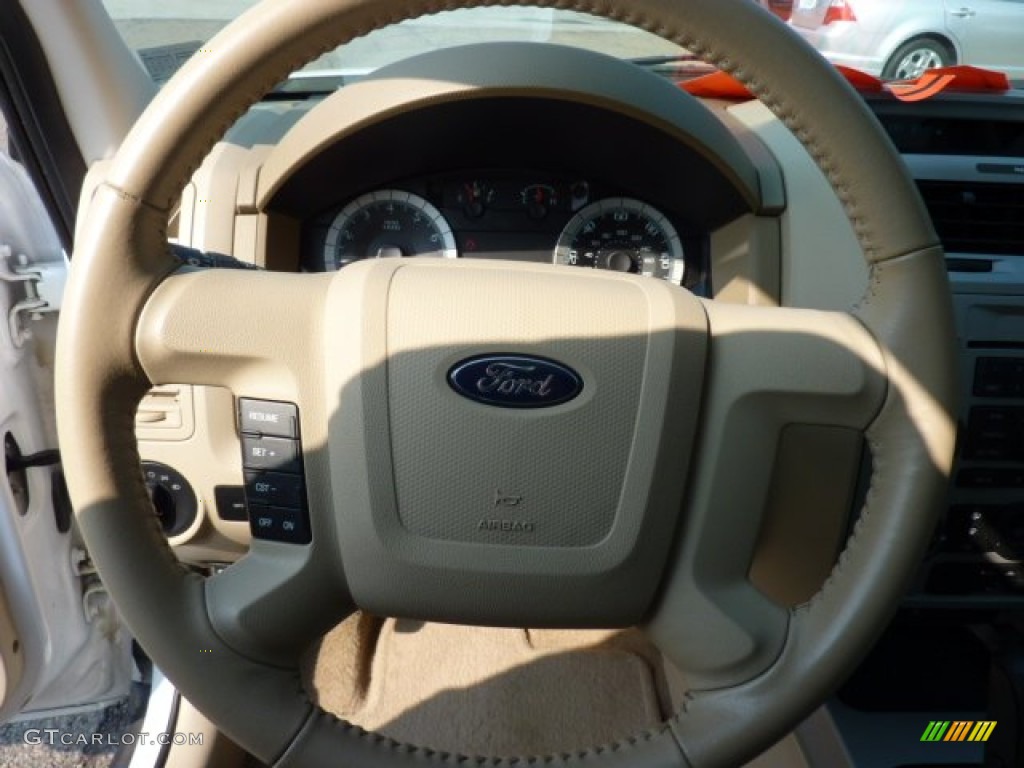 2008 Escape XLT V6 4WD - Oxford White / Camel photo #17