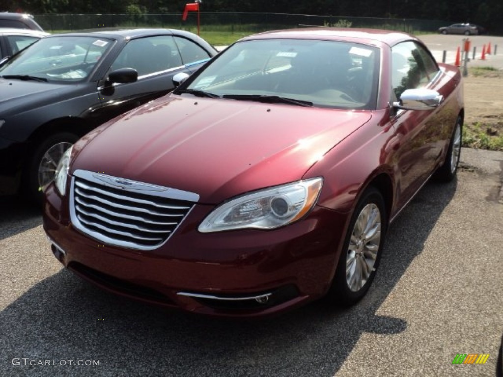 2011 200 Limited Convertible - Deep Cherry Red Crystal Pearl / Black/Light Frost Beige photo #1