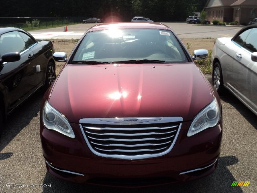 Deep Cherry Red Crystal Pearl 2011 Chrysler 200 Limited Convertible Exterior Photo #50370258