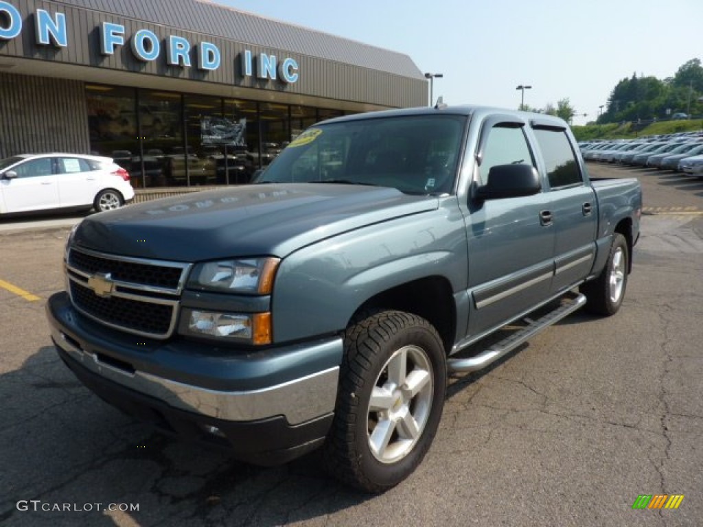 2006 Silverado 1500 Z71 Crew Cab 4x4 - Blue Granite Metallic / Dark Charcoal photo #8