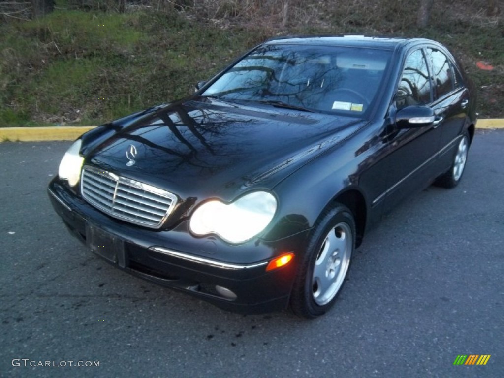 2001 C 240 Sedan - Black / Charcoal Black photo #1