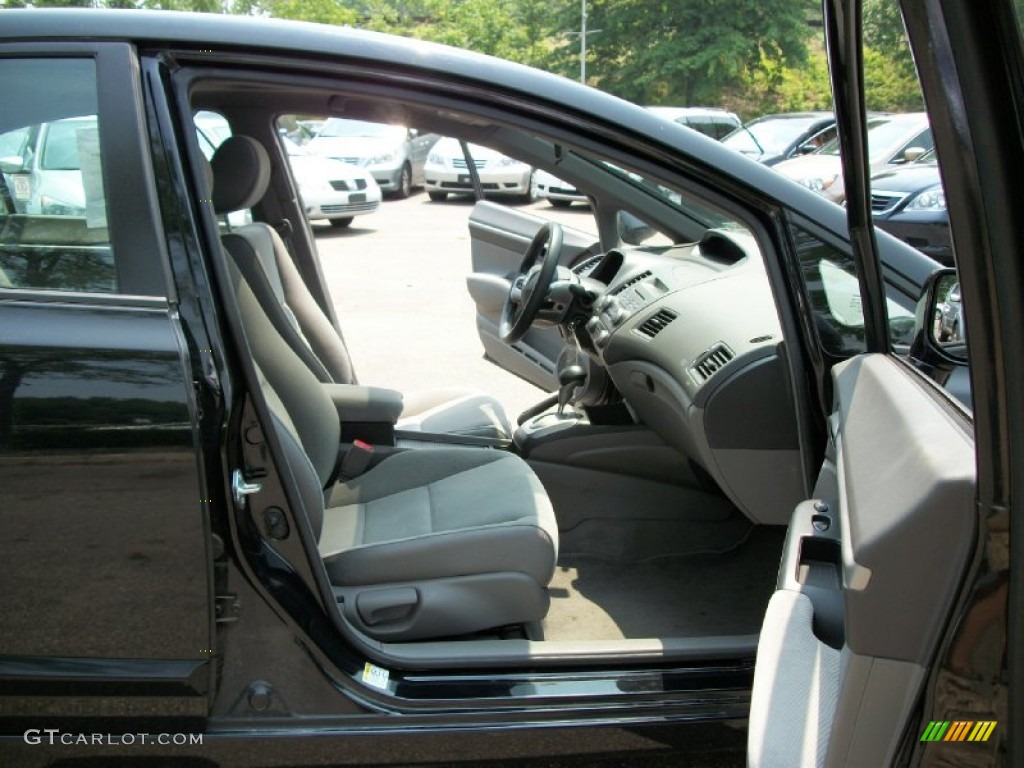 2008 Civic EX Sedan - Nighthawk Black Pearl / Gray photo #16