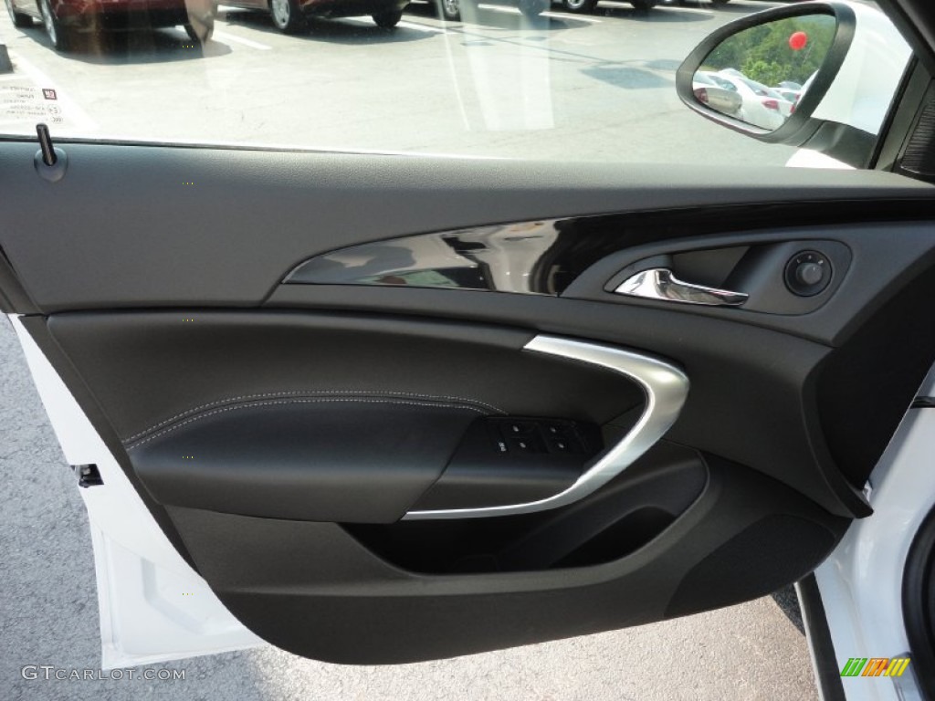 2011 Buick Regal CXL Ebony Door Panel Photo #50372346