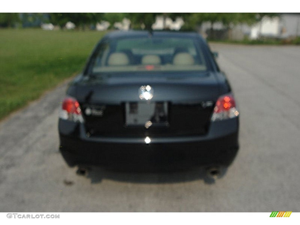 2008 Accord EX-L V6 Sedan - Nighthawk Black Pearl / Ivory photo #3