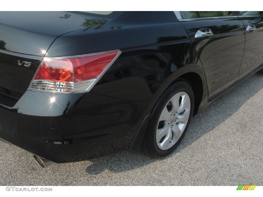 2008 Accord EX-L V6 Sedan - Nighthawk Black Pearl / Ivory photo #5