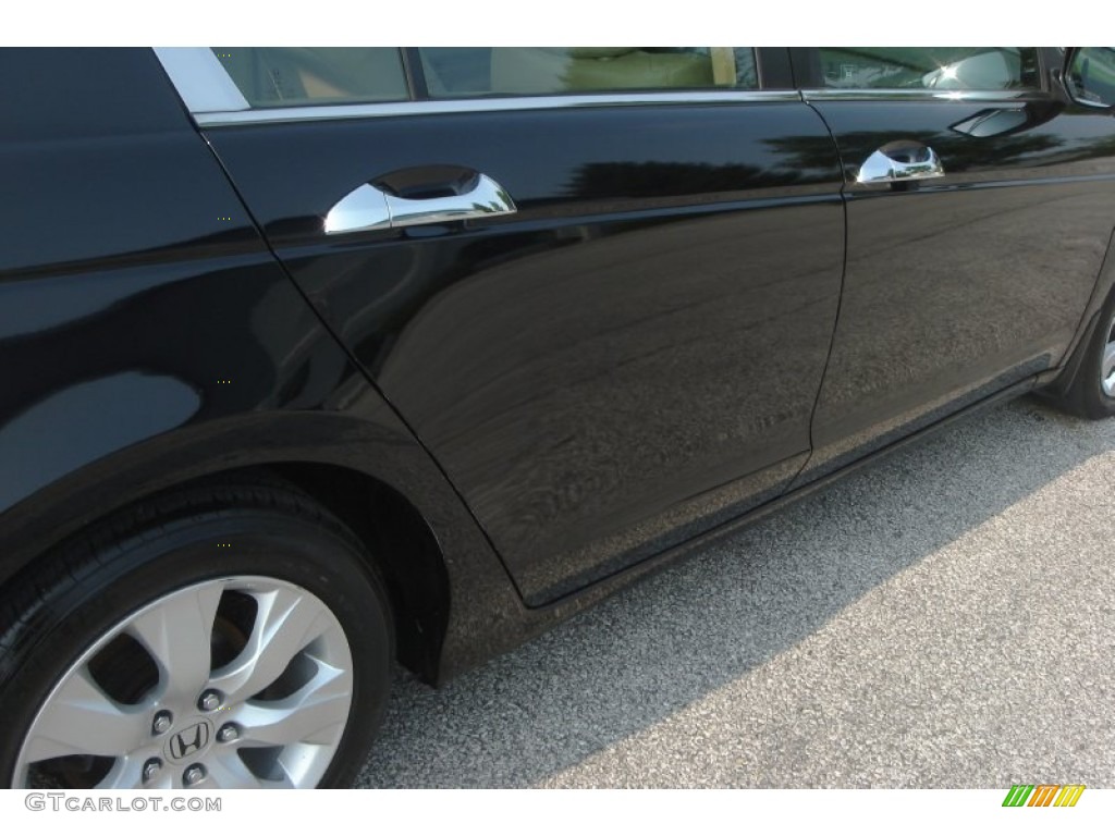 2008 Accord EX-L V6 Sedan - Nighthawk Black Pearl / Ivory photo #6