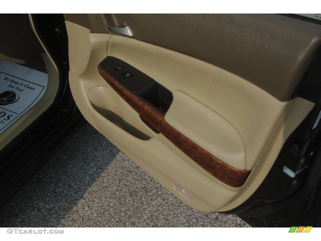 2008 Accord EX-L V6 Sedan - Nighthawk Black Pearl / Ivory photo #9