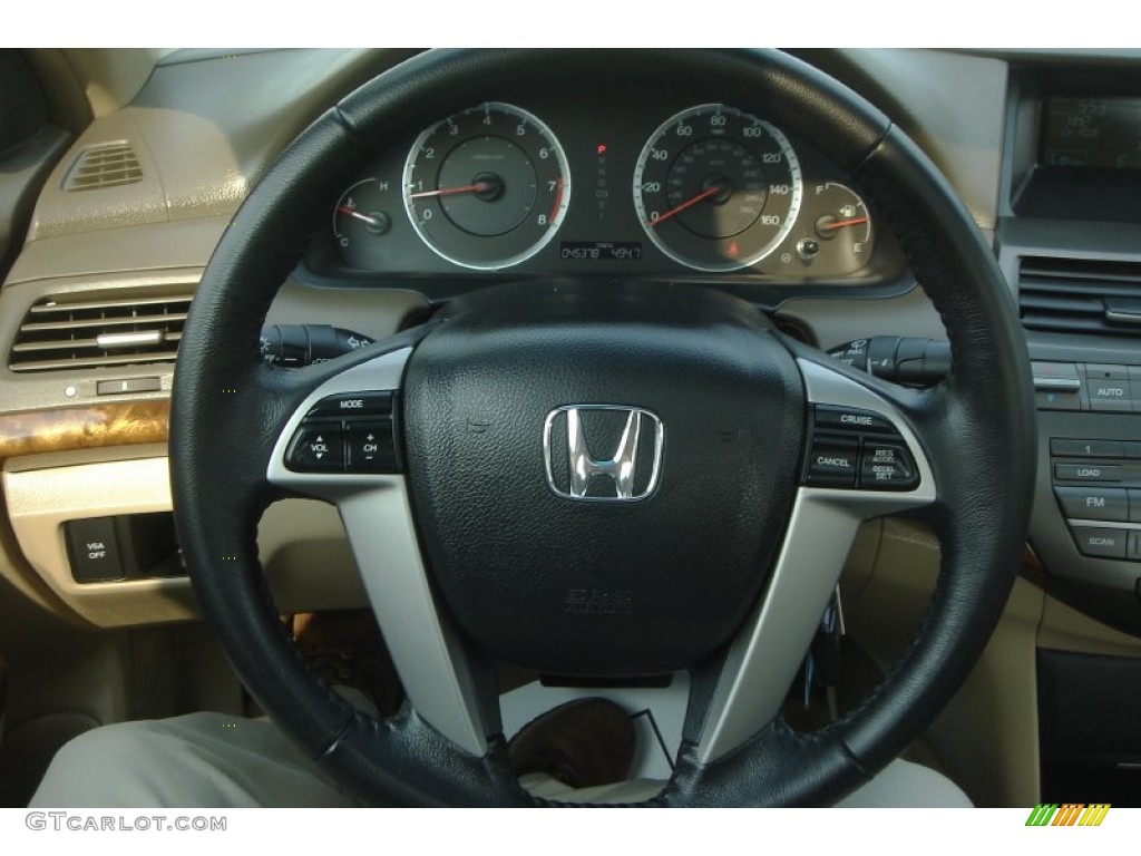 2008 Accord EX-L V6 Sedan - Nighthawk Black Pearl / Ivory photo #24