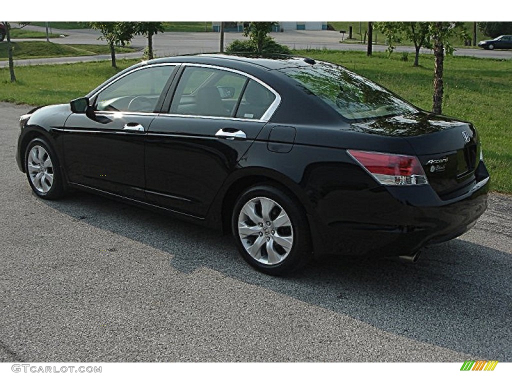 2008 Accord EX-L V6 Sedan - Nighthawk Black Pearl / Ivory photo #33