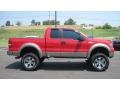 2005 Bright Red Ford F150 Lariat SuperCab 4x4  photo #6