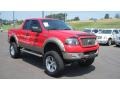 2005 Bright Red Ford F150 Lariat SuperCab 4x4  photo #7