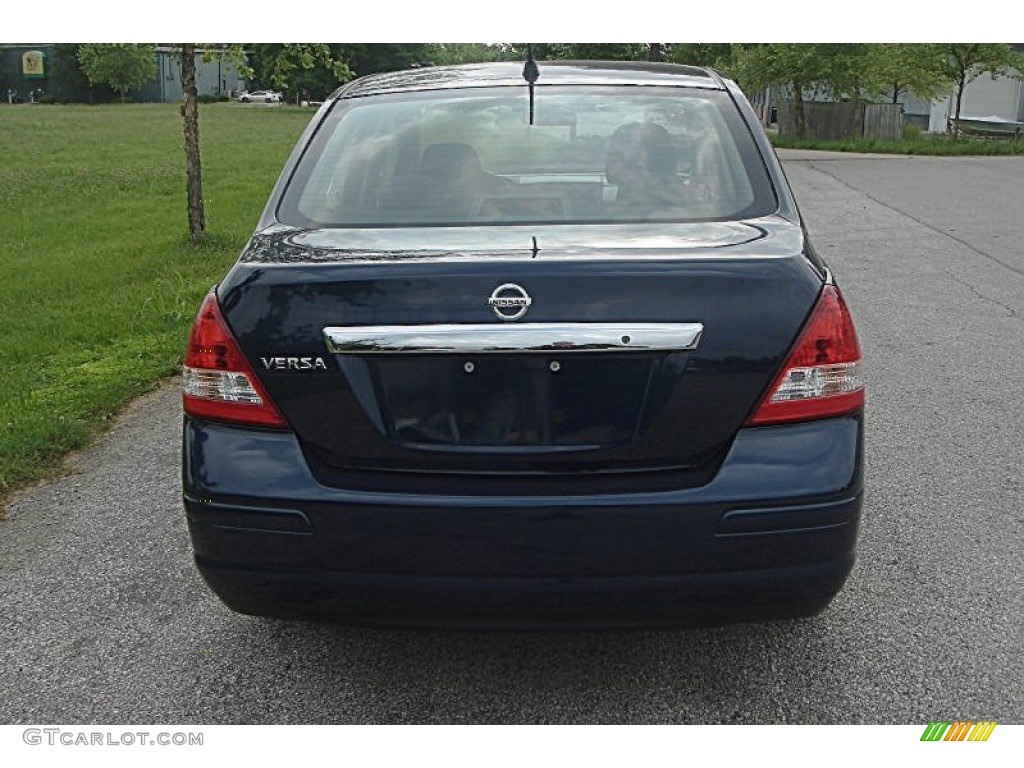2010 Versa 1.8 S Sedan - Blue Onyx Metallic / Charcoal photo #3