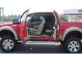 2005 Bright Red Ford F150 Lariat SuperCab 4x4  photo #15