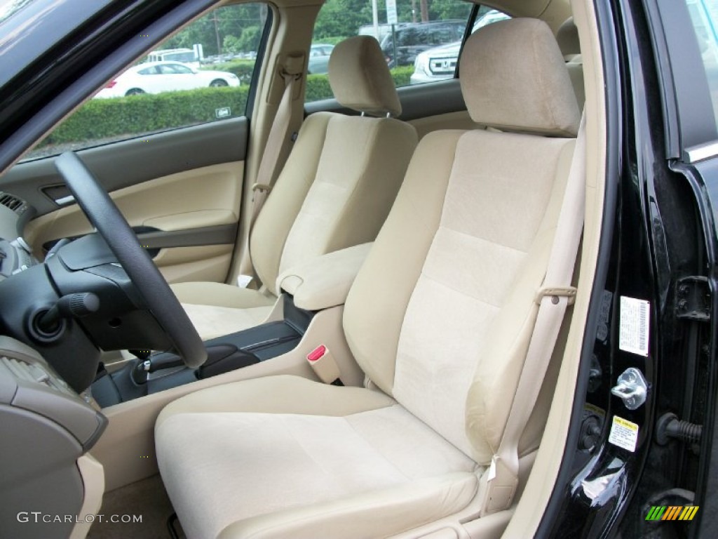 2009 Accord LX Sedan - Crystal Black Pearl / Ivory photo #17