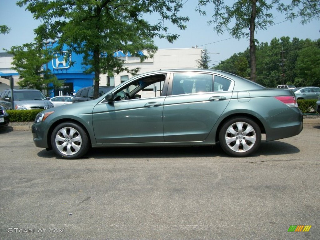 2008 Accord EX-L Sedan - Mystic Green Metallic / Black photo #1