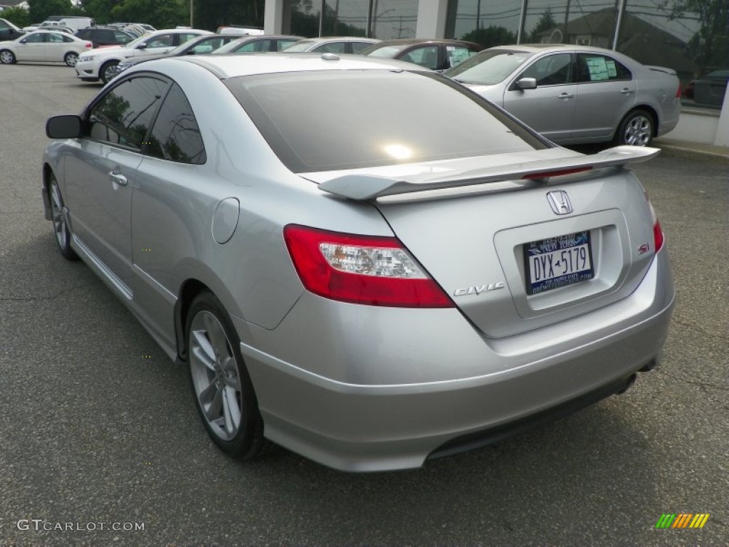 2007 Civic Si Coupe - Alabaster Silver Metallic / Black photo #4