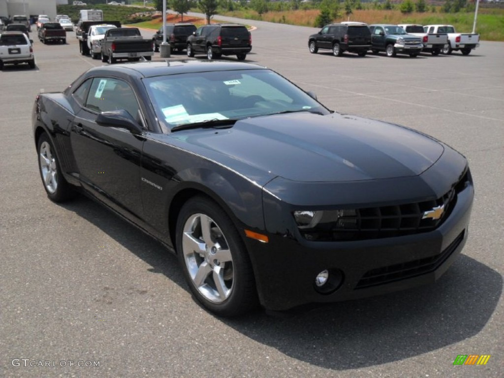 2011 Camaro LT Coupe - Black / Black photo #5