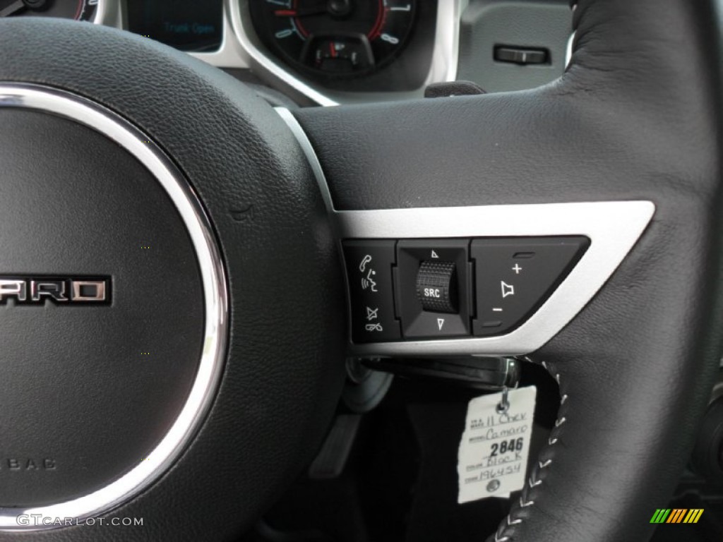 2011 Camaro LT Coupe - Black / Black photo #14