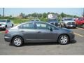 Polished Metal Metallic 2012 Honda Civic LX Sedan Exterior