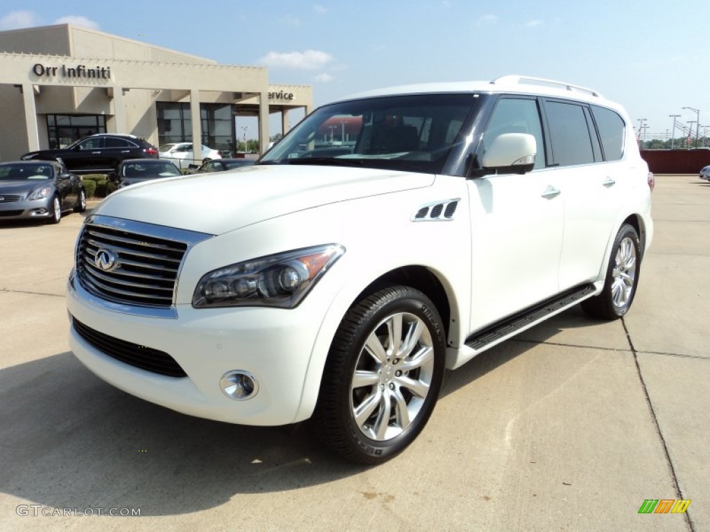 2011 QX 56 - Moonlight White / Graphite photo #1