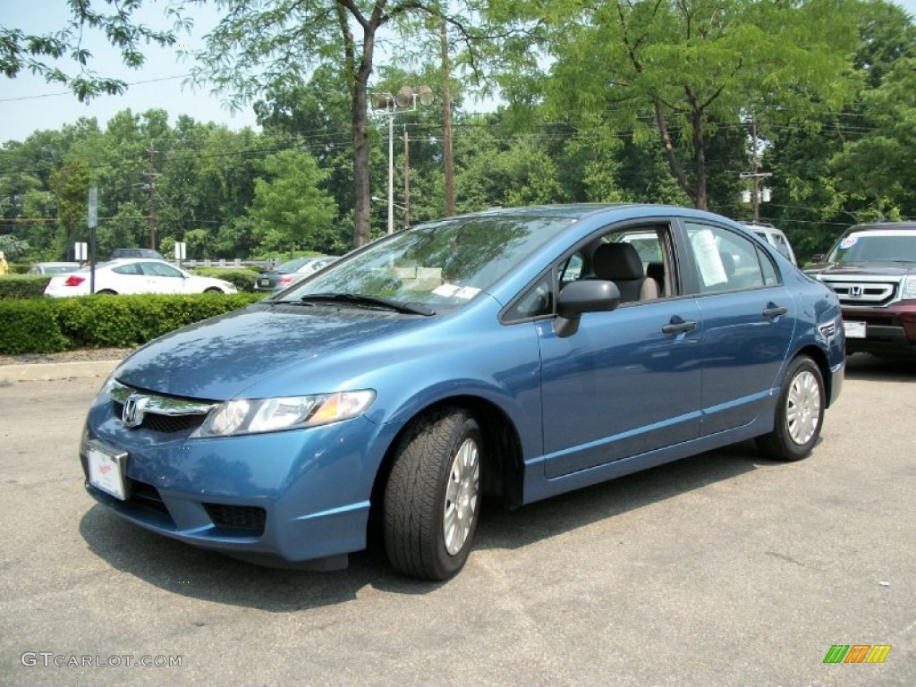 Atomic Blue Metallic 2009 Honda Civic DX-VP Sedan Exterior Photo #50375913