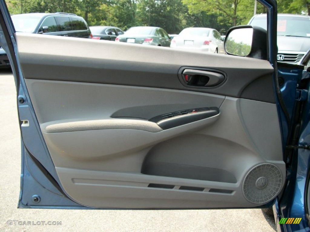 2009 Honda Civic DX-VP Sedan Gray Door Panel Photo #50376033