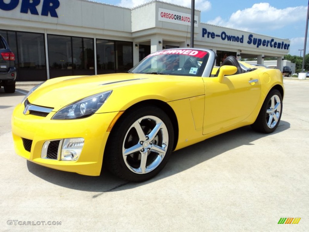2009 Sky Red Line Roadster - Sunburst Yellow / Black photo #1