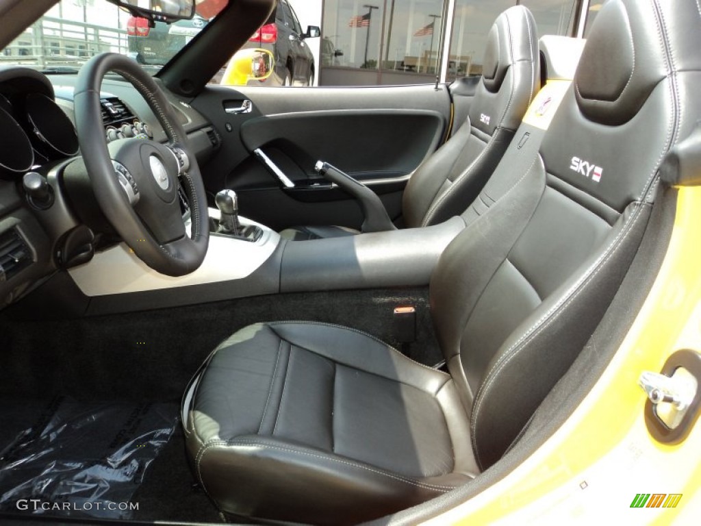 Black Interior 2009 Saturn Sky Red Line Roadster Photo #50376490