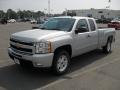 2011 Sheer Silver Metallic Chevrolet Silverado 1500 LT Extended Cab 4x4  photo #1