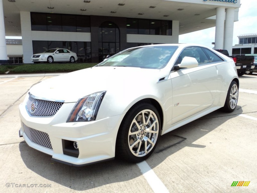 White Diamond Tricoat 2011 Cadillac CTS -V Coupe Exterior Photo #50377457