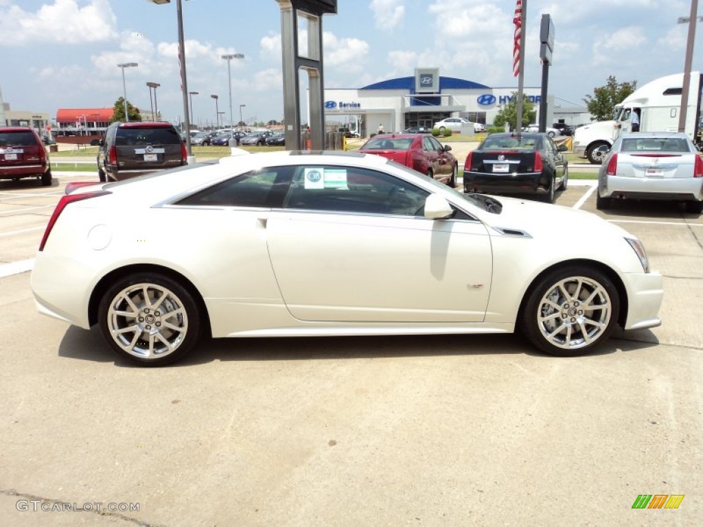 White Diamond Tricoat 2011 Cadillac CTS -V Coupe Exterior Photo #50377483