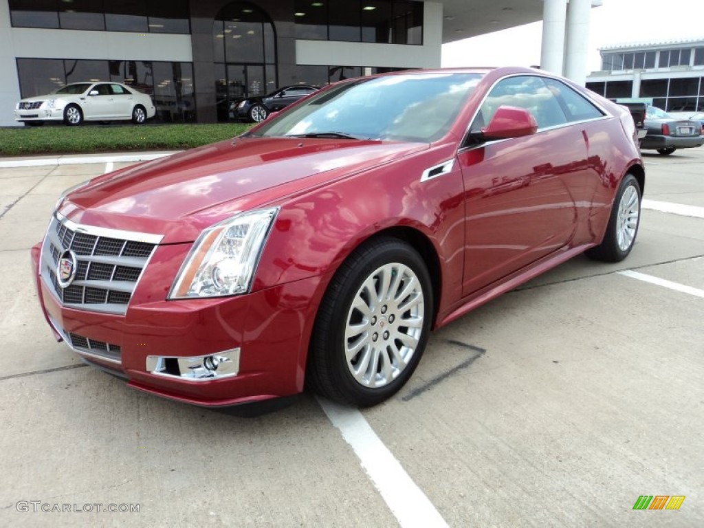 Crystal Red Tintcoat 2011 Cadillac CTS Coupe Exterior Photo #50377565