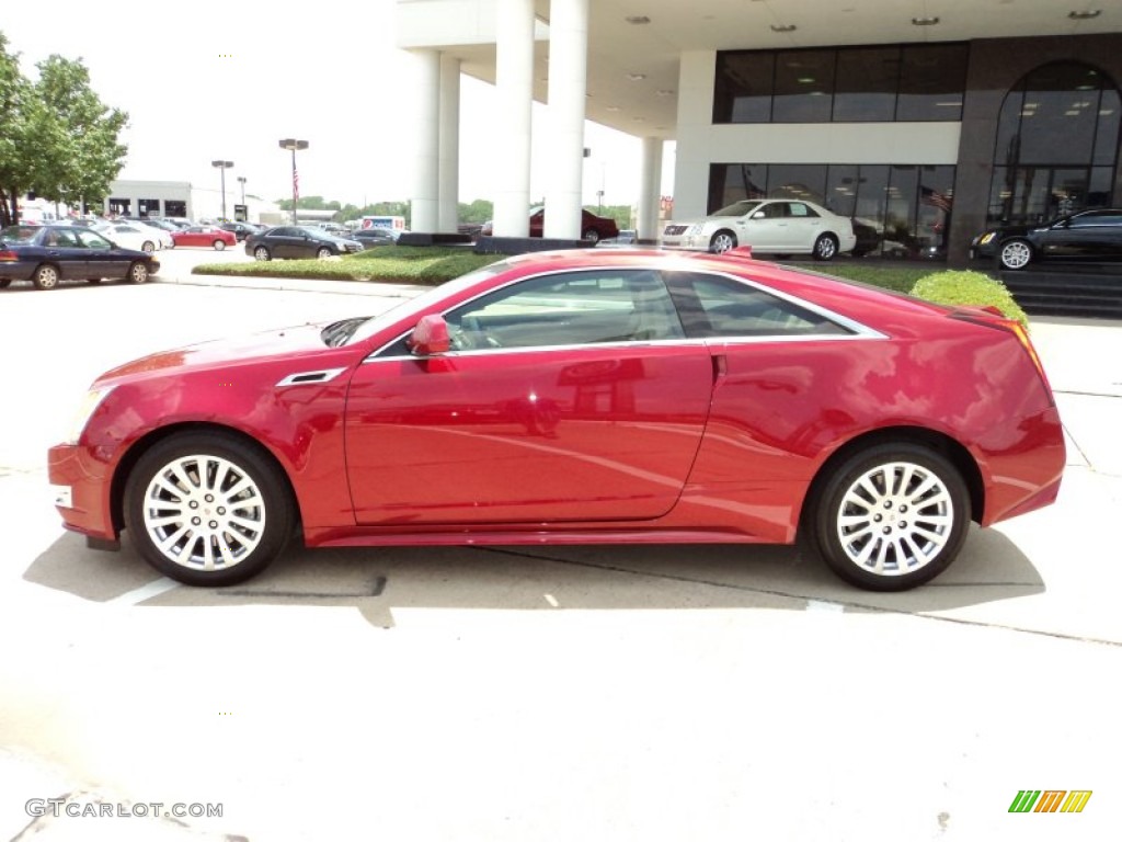 Crystal Red Tintcoat 2011 Cadillac CTS Coupe Exterior Photo #50377583