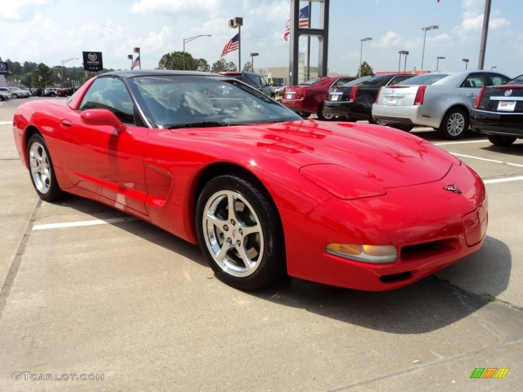 2002 Corvette Coupe - Torch Red / Black photo #2