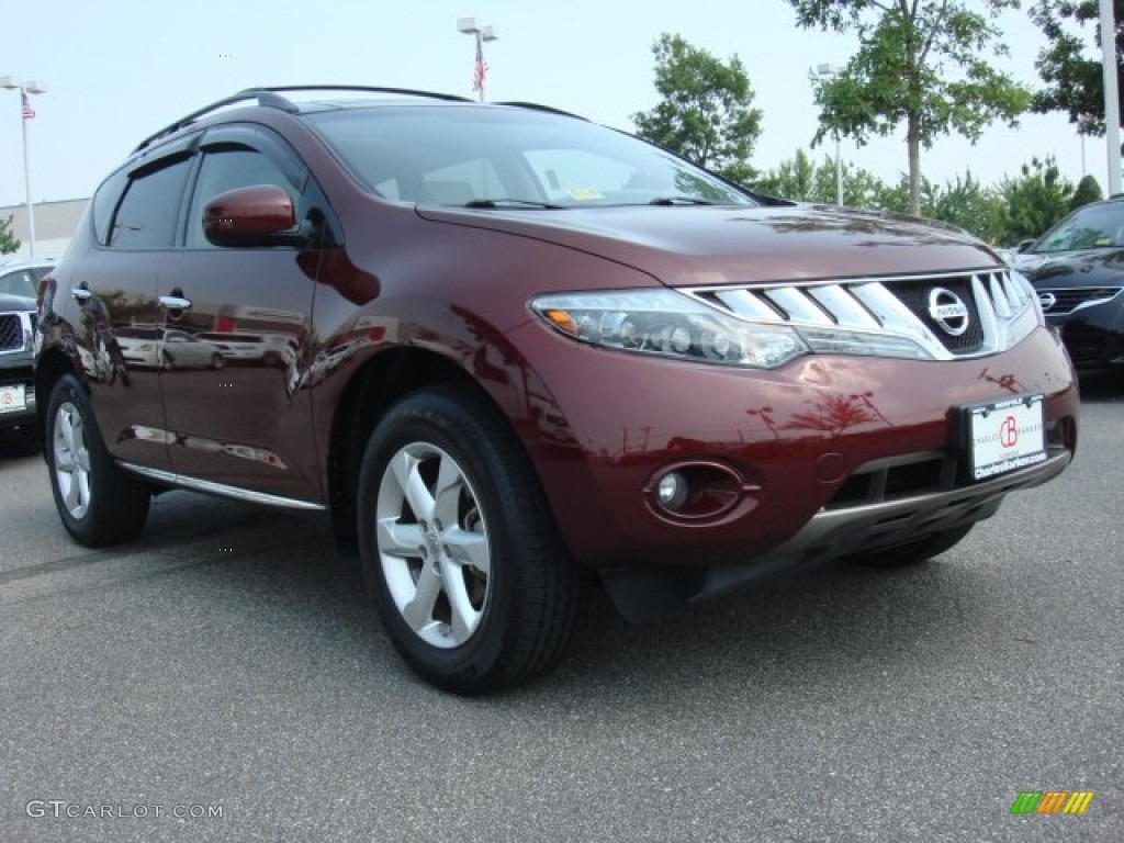 2009 Murano SL - Merlot Metallic / Beige photo #1